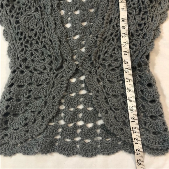 ✅4-20$ Open knit crochet junior large sweater top - Picture 5 of 7